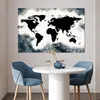 MuchoWow® Poster Weltkarte - Holz - Schwarz 120x80 cm - Produktbild-Vorschau 5