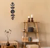 Wisząca boho girlanda księżycowa drewniana dekoracja Podgląd zdjęcia produktu 4