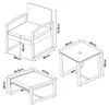 Gartenmöbelset ‘Calvello’ 5-tlg. Set aus einem Tisch, 2 Produktbild-Vorschau 7
