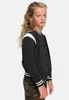 UCK2618 - Girls Inset College Sweat Jacket black/white Produktbild-Vorschau 4