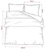 vidaXL Ensemble de literie noir 200x220 cm coton Voir les images du produit 6