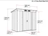 DURAMAX Pent Roof Eco Garden casa 2,5 m² + profili per Anteprima dell’immagine prodotto 8