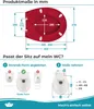Calmwaters® Premium WC Sitz einfache Montage, Produktbild-Vorschau 5