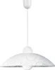 A white pendant lamp with a circular pattern. Náhľad obrázku produktu