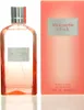 A bottle of Abercrombie & Fitch First Instinct Together Eau de Parfum for women and its matching box are displayed against a white background. Podgląd zdjęcia produktu