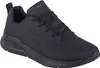 A black Skechers sneaker shown from a side angle against a white background. Produktbild-Vorschau