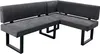 byLIVING Eckbank VANCOUVER / Webstoff anthrazit / Metall Produktbild-Vorschau 1