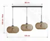 Luxolar lampa wisząca BOHO 3 płomienie E27 LED 60 W Podgląd zdjęcia produktu 5