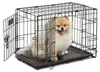 IvoQ Hundebox S - Schwarz - 60x43x49.5cm - Faltbar - Produktbild-Vorschau 1