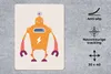 MuchoWow® Mauspad Mousepad Roboter - Antenne - Orange - Produktbild-Vorschau 2