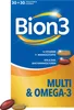 A product box for Bion3 Multi+Omega-3 supplements. Náhľad obrázku produktu