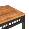 3-tlg. Bistro-Set Schwarz Poly Rattan und Massivholz Akazie Produktbild-Vorschau 8