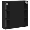 CLORIS Bad-Spiegelschrank Schwarz 60x16x60 cm Holzwerkstoff Produktbild-Vorschau 8