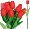 EDIBAZZAR | Künstlicher roter Tulpenstrauß 10 Stück Produktbild-Vorschau 1