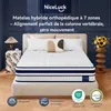 Matelas 120x200 cm, hauteur 30 cm, avec topper intégré, Voir les images du produit 10