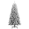 vidaXL Sapin de Noël artificiel enneigé 120 cm PVC&PE Voir les images du produit 1
