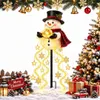 Weihnachts Schneemann Gartenstecker, solarbetrieben, Produktbild-Vorschau 1
