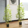 HOMCOM Künstliche Pflanzen, Kunst Bambus, 120 cm Produktbild-Vorschau 4