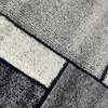 Modern abstrakter Designerteppich mit Rechtecken in grau Produktbild-Vorschau 4