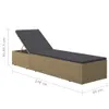 Sonnenliege Poly Rattan Braun und Dunkelgrau Produktbild-Vorschau 9