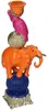 Portacandele - Elefante rosa ↑ 26 cm Anteprima dell’immagine prodotto 2