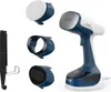 A handheld garment steamer and its accessories are displayed against a white background. Produktbild-Vorschau