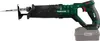 A cordless reciprocating saw with a battery pack attached, shown against a white background. Produktbild-Vorschau