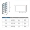 AICA 90x200cm 8mm NANO Glas Walk In Schwarz Duschwand mit Produktbild-Vorschau 5