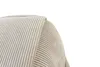 A close-up view of a beige corded pouf, showing the texture and stitching. Produktbild-Vorschau