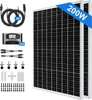 200W Solarpanel Kit 2x100W Solar Set 12V Monokristallin Produktbild-Vorschau 1