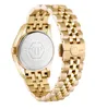 The back of a gold-colored watch with a metal band, shown against a white background. Anteprima dell’immagine prodotto