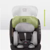 A child car seat with adjustable headrest shown in multiple positions. Produktbild-Vorschau