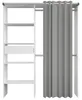 BARI Armoire non extensible blanc 1 tiroir - L 143,5 x P 48 Voir les images du produit 15