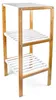 Relaxdays Regal mit 3 Fächern, HxBxT:80x33x34cm, Bambus, Produktbild-Vorschau 1