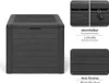 Kreher Kissenbox "Woodebox" in Anthrazit 140 Liter Produktbild-Vorschau 3