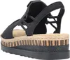 Rieker Damen Keilsandalette Sandale Modeschuh schwarz 38 Produktbild-Vorschau 18