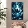 MuchoWow® - Leinwandbilder - Fußball - Galaxie - Raumfahrt Produktbild-Vorschau 2