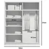 Geräumiger Kleiderschrank 100/215 CALEB – Eiche Sonoma / Produktbild-Vorschau 2