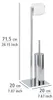 Support pour toilettes WENKO, comprenant : brosse pour Voir les images du produit 5