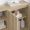 vidaXL Seitenschrank Sonoma 96,5 x 30 x 75 cm Holzwerkstoff Produktbild-Vorschau 4