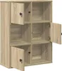 vidaXL Knihovna Sonoma dub 60x24x76,5 cm Materiál na bázi Náhled obrázku produktu 4