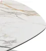 Couchtisch aus gehärtetem Glas, Keramik und Metall - Weißer Produktbild-Vorschau 4