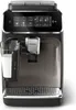 Front view of a Philips espresso machine with a glass of milk. Anteprima dell’immagine prodotto
