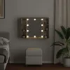 vidaXL Zrkadlová skrinka s LED osvetlením Artisan dub Náhľad obrázku produktu 4
