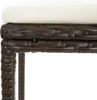 Close-up of the woven rattan base and cushion of a piece of furniture. Náhled obrázku produktu