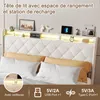 INONEFT Polsterbett 140x200cm mit LED und USB, Bett mit 4 Produktbild-Vorschau 4