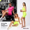 Bellivalini Neon Leggings Damen High Waist Kurz, Knallige Produktbild-Vorschau 5