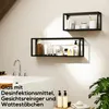HOMCOM Wandregal 2er-Set Schweberegal aus Stahl, Wandboard Produktbild-Vorschau 6