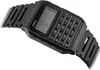 A black Casio calculator watch is shown against a white background. Produktbild-Vorschau