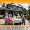Parasol Izrielar 3 m gris avec éclairage LED, parasol de Voir les images du produit 6